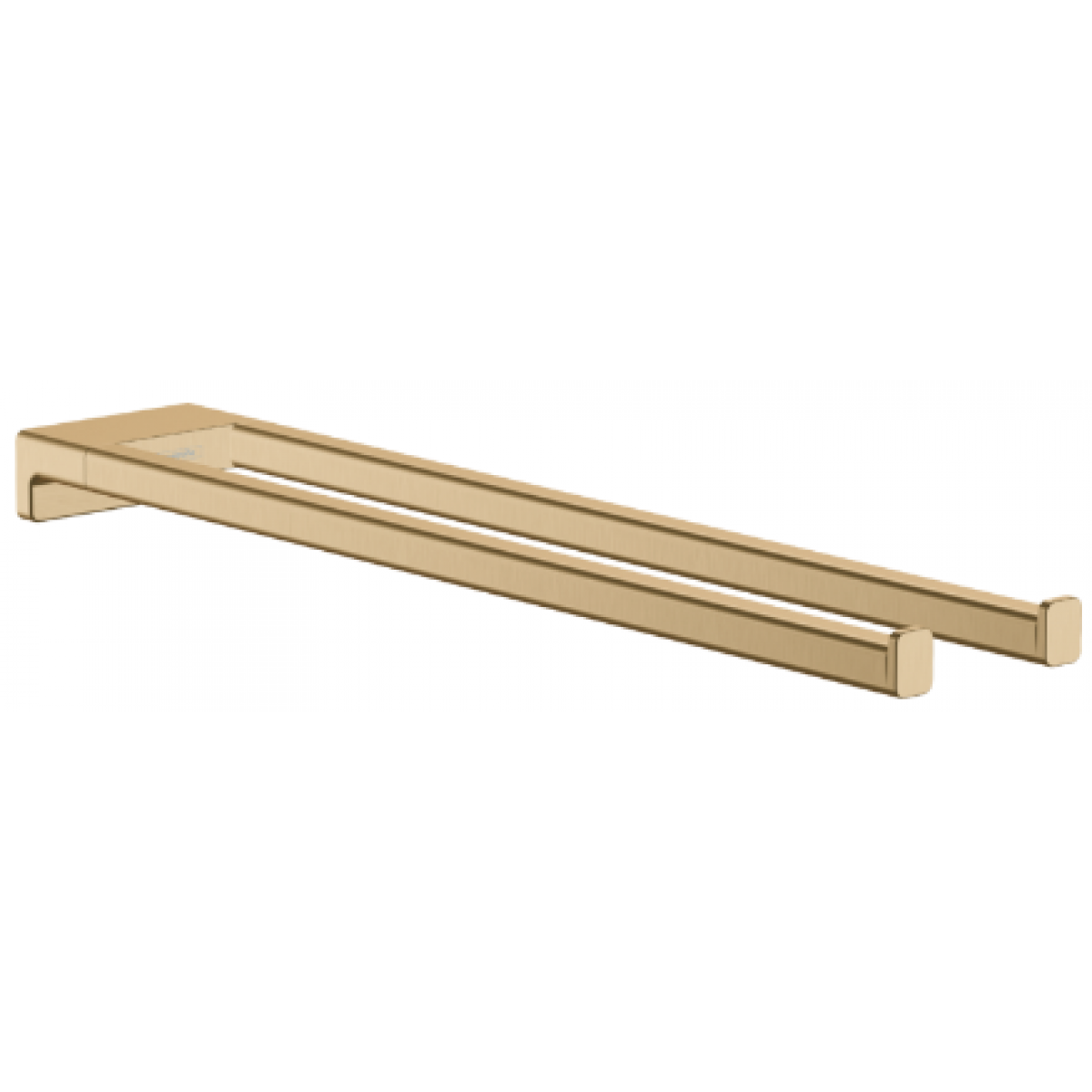 Hansgrohe AddStoris 拉絲古銅雙把手毛巾架 (壁掛式/隱藏式固定)